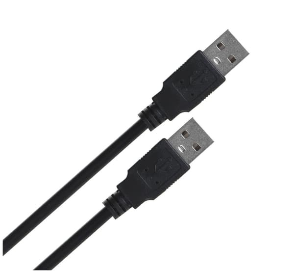 Lanberg CA-USBA-20CU-0010-BK USB-kabel 1m 2.0 USB A Svart