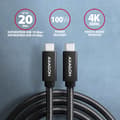 Miniatyrbild 2 av 3: AXAGON BUCM32-CM20AB USB-C 3.2 Gen 2 till USB-C 3.2 Gen 2-kabel, svart - 2m