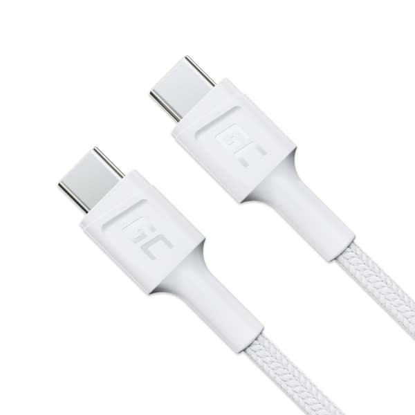 Green Cell GC PowerStream USB-kabel USB 3.2 Gen 1 (3.1 Gen 1) 0,3 m USB C Hvid