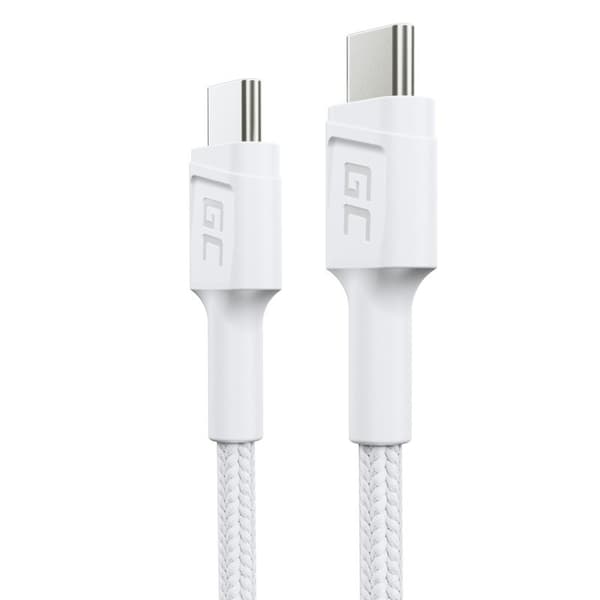 Green Cell GC PowerStream USB-kabel USB 3.2 Gen 1 (3.1 Gen 1) 0,3 m USB C Hvid