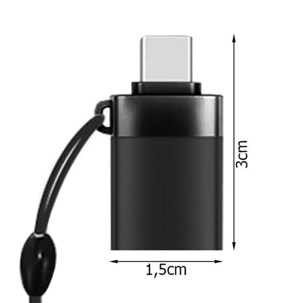 USB C han til USB A hun 3.0 OTG adapter