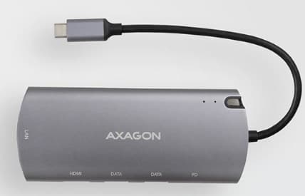 AXAGON HMC-6M2, USB 3.2 Gen 1-hubb, jfr.