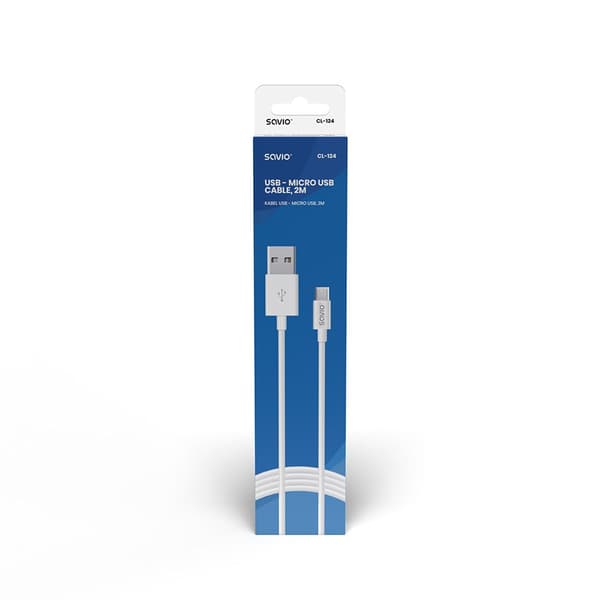 Savio USB – mikro-USB-kabel CL-124