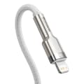 Miniatyrbillede 3 af 3: USB-C kabel til Lightning Baseus Cafule, hvid, strømforsyning, 20W, 1m (hvid)