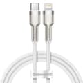 Miniatyrbillede 1 af 3: USB-C kabel til Lightning Baseus Cafule, hvid, strømforsyning, 20W, 1m (hvid)