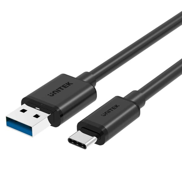 UNITEK Y-C474BK USB-kabel USB 3.2 Gen 1 (3.1 Gen 1) 1 m USB A USB C Svart