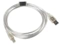 Miniatyrbild 2 av 2: Lanberg CA-USBA-12CC-0018-TR USB-kabel 1,8 m USB 2.0 USB B Transparent