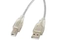 Miniatyrbild 1 av 2: Lanberg CA-USBA-12CC-0018-TR USB-kabel 1,8 m USB 2.0 USB B Transparent