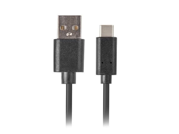 Lanberg CA-USBO-20CU-0018-BK USB-kabel 1,8 m USB 2.0 USB A USB C Svart