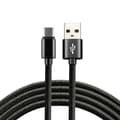 Miniatyrbild 1 av 3: everActive-kabel USB-C 1m - Svart, flätad, snabbladdning, 3A - CBB-1CB