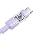 Miniatyrbillede 4 af 7: Baseus Gem USB C til USB C hurtigopladerkabel 1 m 100 W lilla