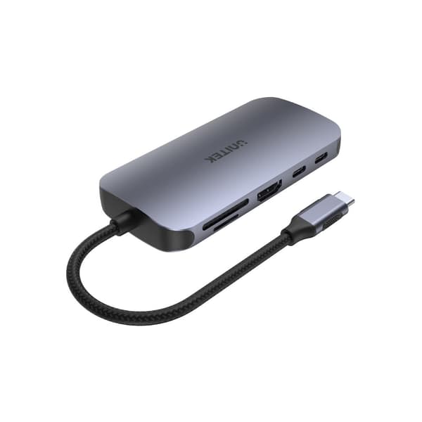 UNITEK D1071A interface-hub USB 3.0 SuperSpeed 5 Gb/s Sølv