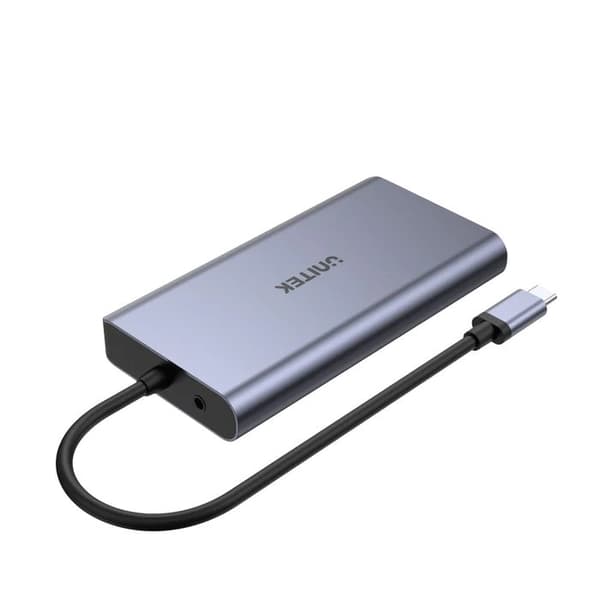 Unitek D1019B USB-C-hubb 8-i-1 USB-C 3.1, PD 100W, D1019B