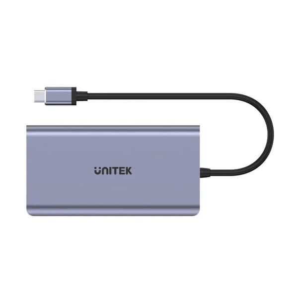 Unitek D1019B USB-C-hubb 8-i-1 USB-C 3.1, PD 100W, D1019B