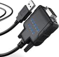 Miniatyrbild 1 av 6: USB till seriekabel-adapter - USB232A-E-A - DB9 - 1m kabel - Kompatibel med Windows/macOS/Linux - 9 LEDar