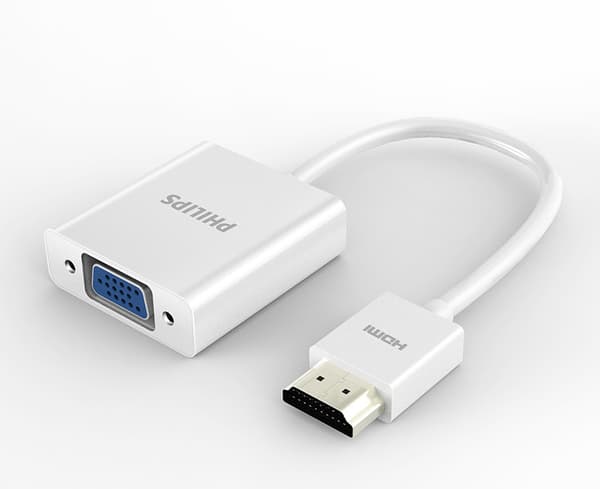 Philips HDMI til VGA-kabelkonverter med lyd-SWR1620 kabel til tilslutning af set-top-boks og projektionsskærm