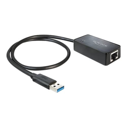 Delock Adapter USB 3.0 > Gigabit LAN 10/100/1000 Mb/s - nätverksadapter - USB 3.0 - Gigabit Ethernet