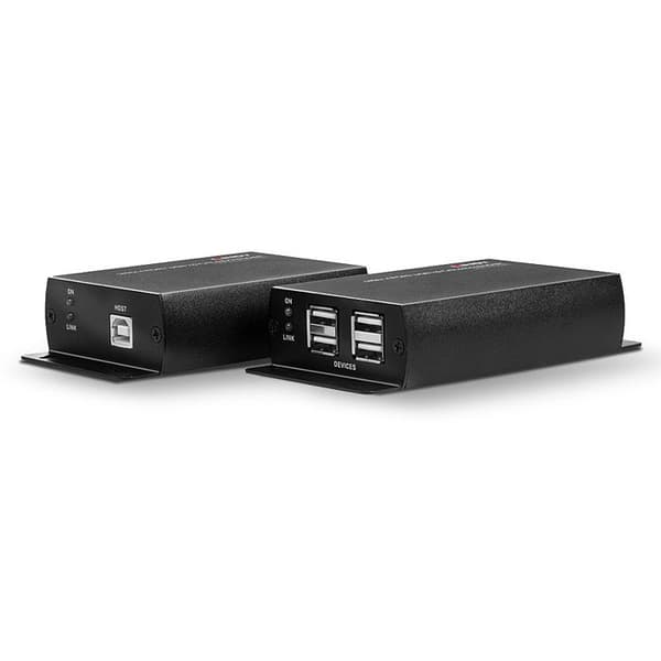 USB 2.0 förlängare via RJ45 280m - LINDY - Förlängning 140m för upp till 4 USB-enheter