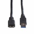 Miniatyrbild 2 av 3: Annan USB-kringutrustning Roline - 11028877 - USB 3.0-kabel, A M - Micro B M, 3.0m