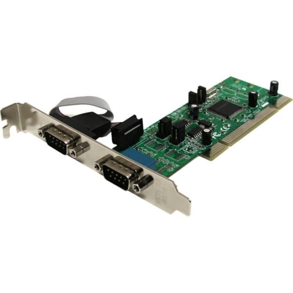 Startech PCI2S4851050 PCI-kort med 2 DB-9 RS422/485 seriella portar UART 161050 - 1x PCI / PCI-X Hane 2x RS422/485 DB-9 Hane