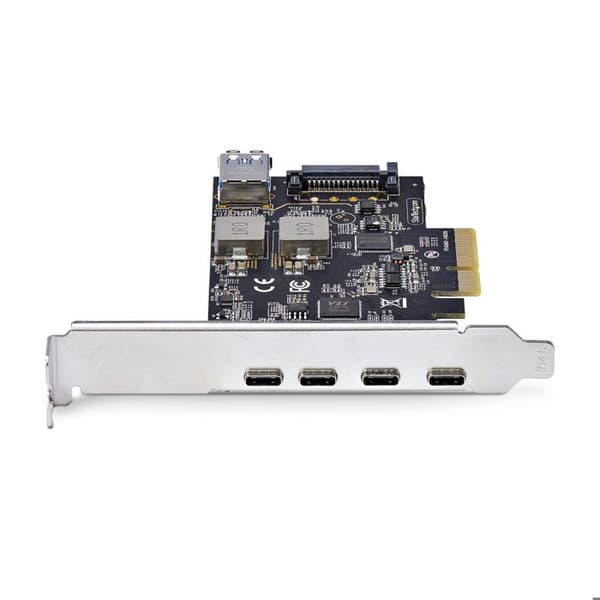 PCIe USB-kort - STARTECH.COM - 5 portar - 4x USB-C 10Gbps - 1x USB-A intern - svart
