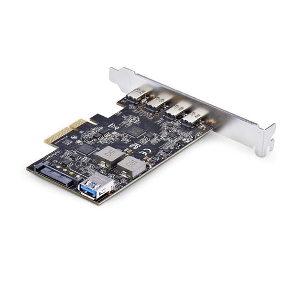 PCIe USB-kort - STARTECH.COM - 5 portar - 4x USB-C 10Gbps - 1x USB-A intern - svart