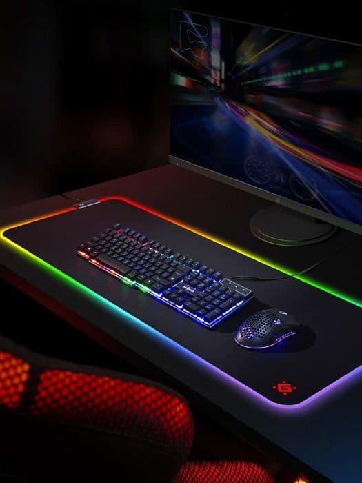 Annan USB-kringutrustning Defender - 50566 - GAMING ULTRA LIGHT LED Pad 900x350x4mm ()