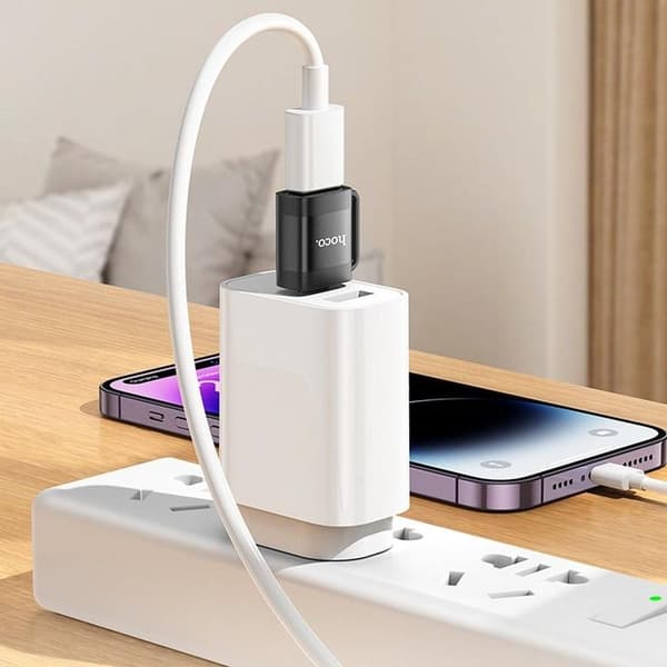 Hoco Adapter OTG USB-C Till USB-A 3A UA31C - Svart