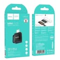Miniatyrbild 6 av 6: Hoco Adapter OTG USB-C Till USB-A 3A UA31C - Svart
