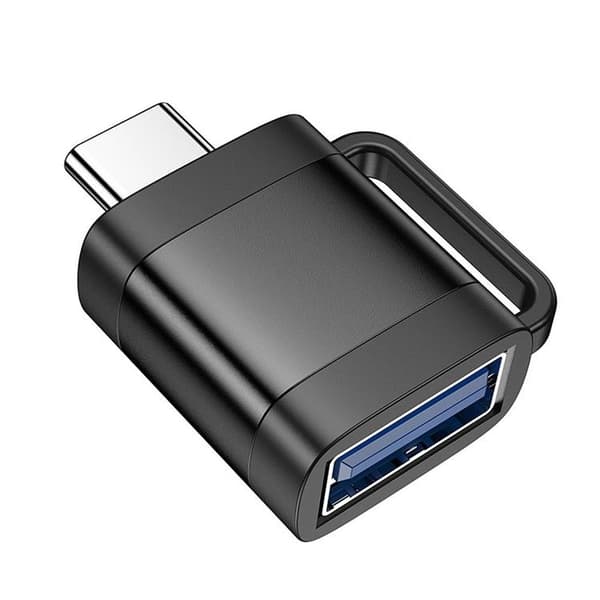 Hoco Adapter OTG USB-C Till USB-A 3A UA31C - Svart