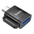 Miniatyrbild 1 av 6: Hoco Adapter OTG USB-C Till USB-A 3A UA31C - Svart