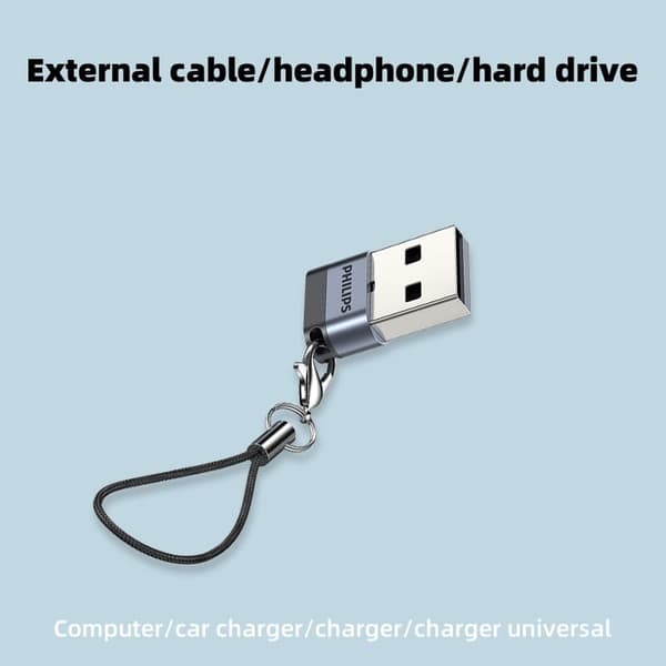 Philips USB 2.0 til Type-C OTG Adapter Converter til Telefon, Laptop, MacBook - SWR3001B/93