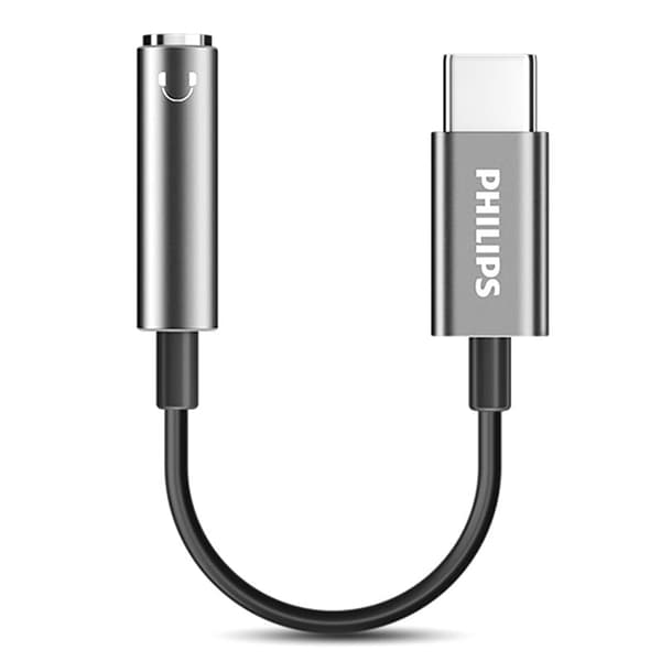 Philips USB-C till 3,5 mm ljudadapter - omvandlare för hörlursuttag av typ C för Xiaomi, Huawei, iPad Pro - SWR1504H