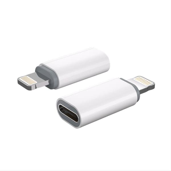 INF FA03 Apple Style Vit USB-A till USB-C Adapter 27W