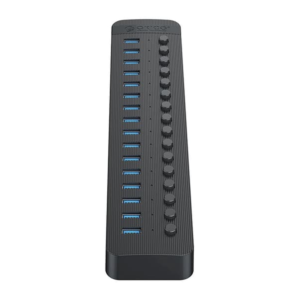 Orico Hubb 16xUSB-A 3.0 med Strömbrytare - Svart