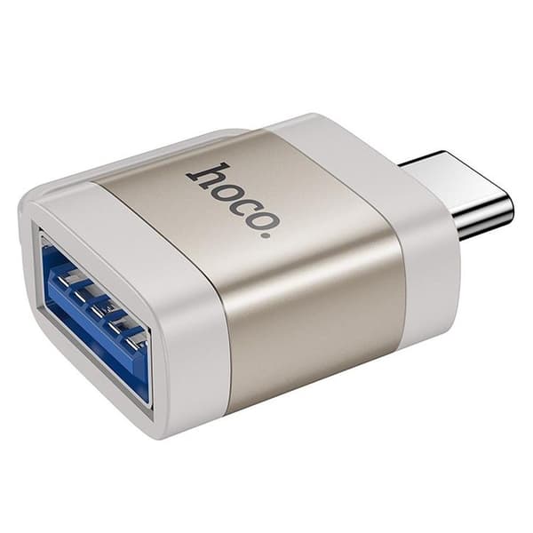Hoco Adapter OTG USB-C Till USB-A 3A UA31C - Grå