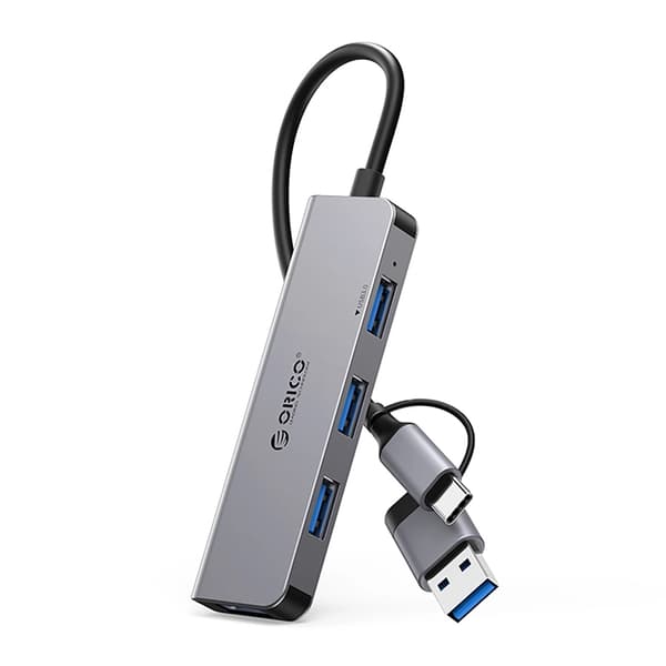 Orico Hubb 3xUSB-A 2.0 1xUSB-A 3.0 - Grå
