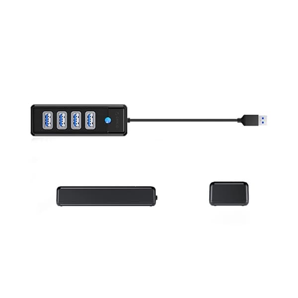 Orico USB-A Hubb 4xUSB-A 3.0 15cm - Svart