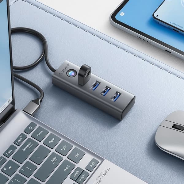 Orico Hubb 4xUSB-A 3.0 - Grå