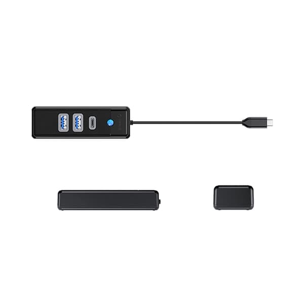 Orico USB-C Hubb 2xUSB-A 3.0 1xUSB-C 15cm - Svart