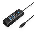 Miniatyrbild 1 av 4: Orico USB-C Hubb 2xUSB-A 3.0 1xUSB-C 15cm - Svart