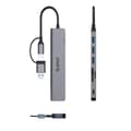 Miniatyrbild 2 av 2: Orico Hubb 4xUSB-A 1xUSB-C 2.0 1x3.5mm Audio 2xTF&SD