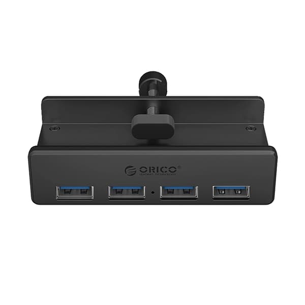 Orico Hubklämma-monterad 4xUSB-A 3.0 - Svart
