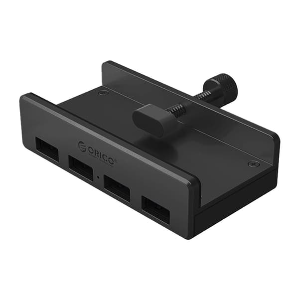 Orico Hubklämma-monterad 4xUSB-A 3.0 - Svart