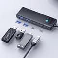 Miniatyrbild 3 av 3: Orico Hubb 2xUSB-A 3.0 2xUSB-C 3.0 - Svart