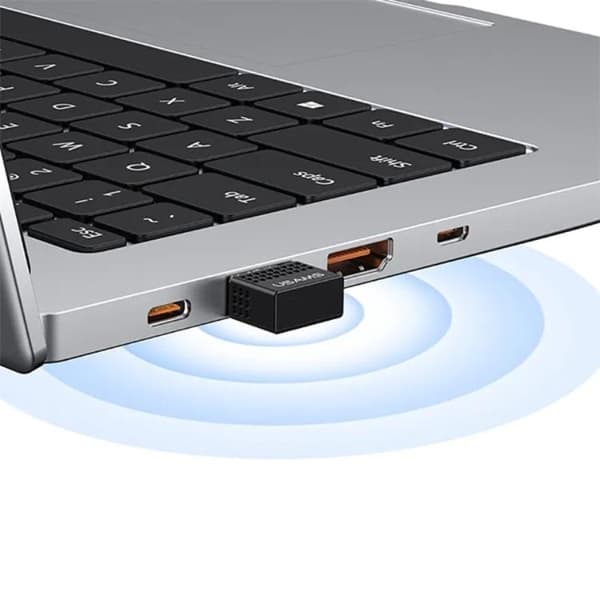 USAMS 5in1 Adapter Hubb USB-C, 2xUSB-A, TF, SD - Grå