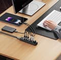 Miniatyrbild 3 av 3: Orico Hubb 7xUSB-A 3.0 1xUSB-C 5V/3A 1m - Svart