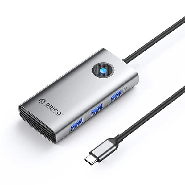 Orico Hubb 3xUSB-A 3.0 1xUSB-C 2.0 1xHDMI - Grå
