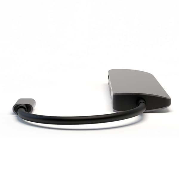 4smarts Hub Adapter 6in1 - Svart