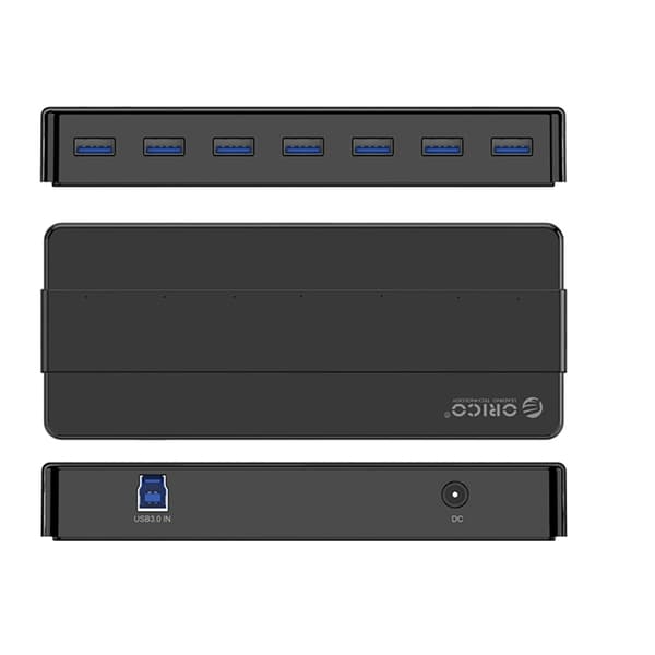 Orico Hubb 7xUSB-A 3.0 - Svart